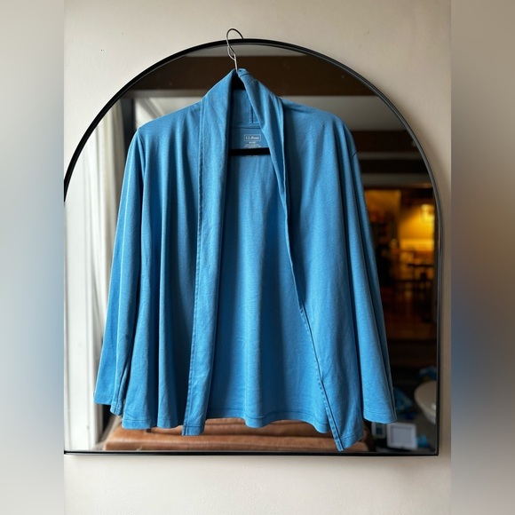 L.L Bean | Women’s Pima cotton open cardigan | size medium - Picture 5 of 8